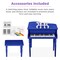 Best Choice Products Kids Classic 30-Key Mini Piano w/ Lid, Bench, Folding Music Rack, Song Book, Stickers